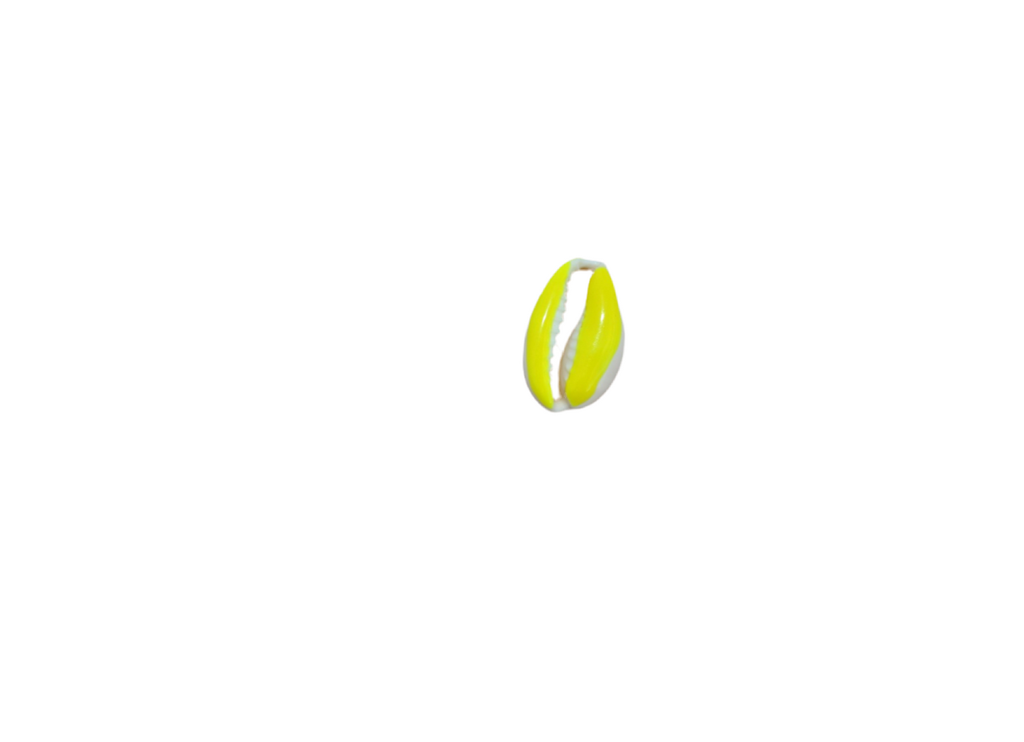 Charms coquillage Jaune